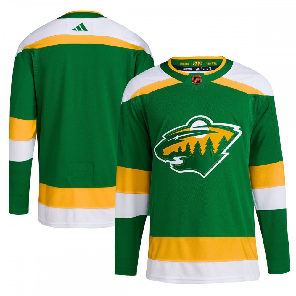 Minnesota Wild adidas Reverse Retro 2.0 Authentic Blank Jersey - Green-Pro Kit Vault | Brand New 26/27 Sports Jerseys